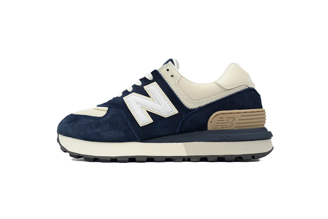 New Balance 574 Legacy U574LGRN Navy White Retro Sneakers | Women's & Men's Casual Shoes