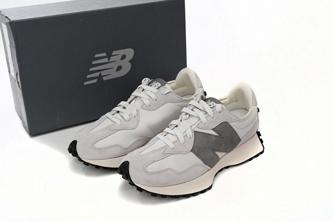 New Balance 327 'Grey White Black' MS327WE Retro Suede Running Shoes – Men's & Women's Unisex Sneakers