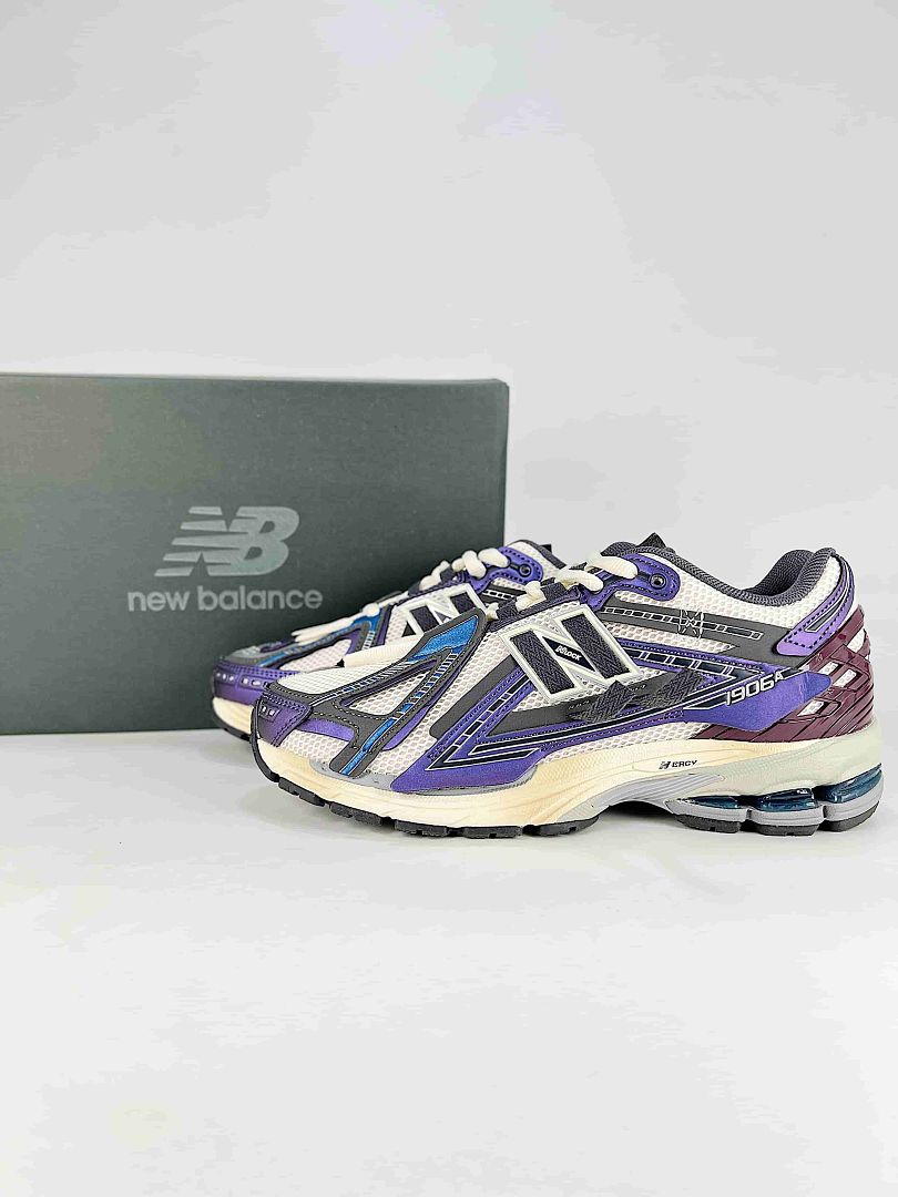New Balance 1906A Womens Mens Purple Black Mesh Retro Runner Sneakers