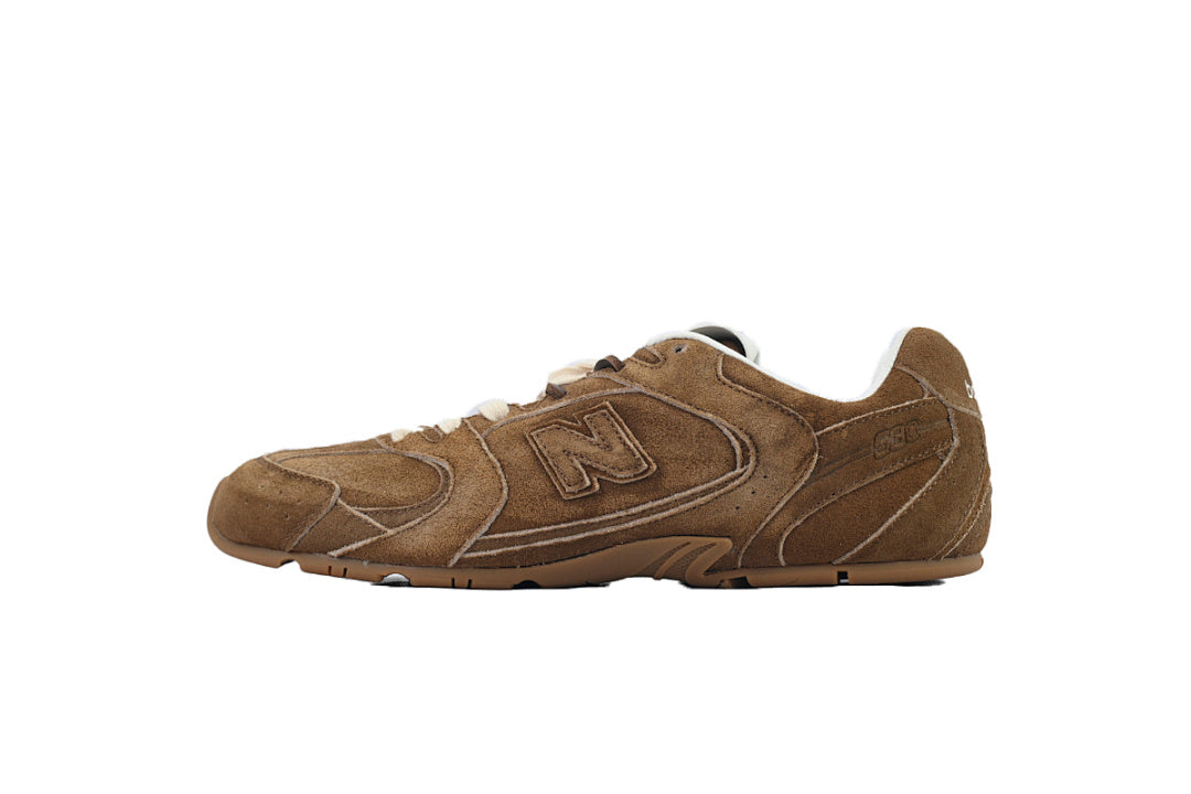 New Balance x Miu Miu 530 SL Cinnamon Brown Retro Low Top Sneakers Women Men