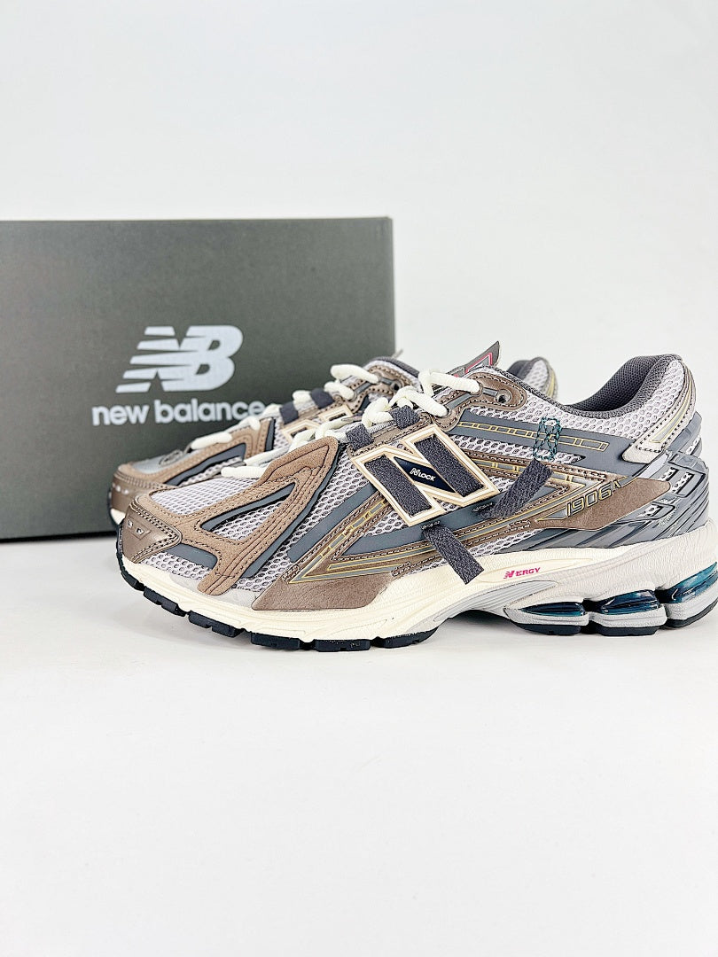 New Balance 1906A Brown Grey Cream Womens Mens Retro Deconstructed Mesh Sneakers
