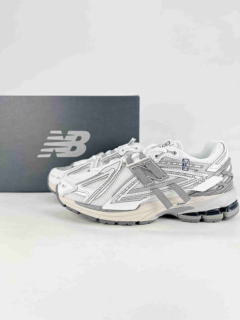 New Balance 1906A White Grey Silver Womens Mens Deconstructed Retro Mesh Sneakers