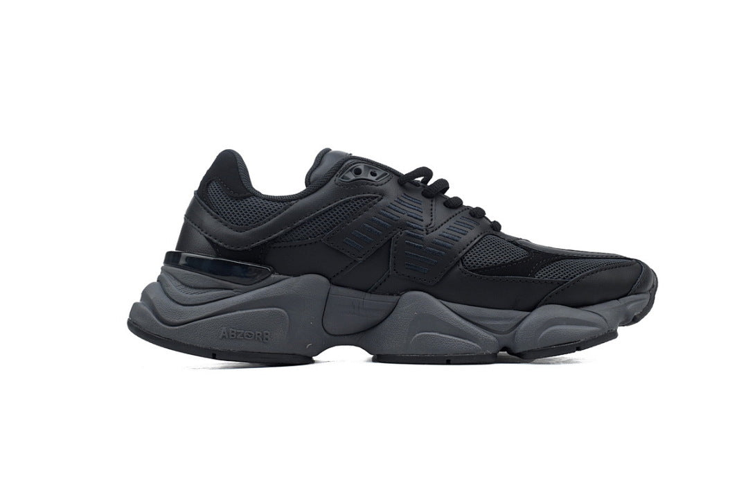 New Balance 9060 U9060NRI Triple Black Chunky Sneakers | Women's & Men's Casual Shoes