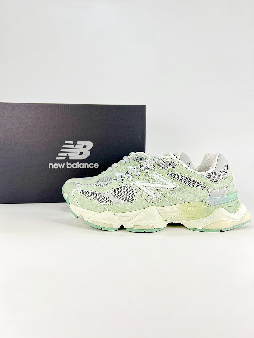 New Balance 9060 U90608Z4 Light Green Grey Mesh Chunky Retro Sneakers for Women and Men