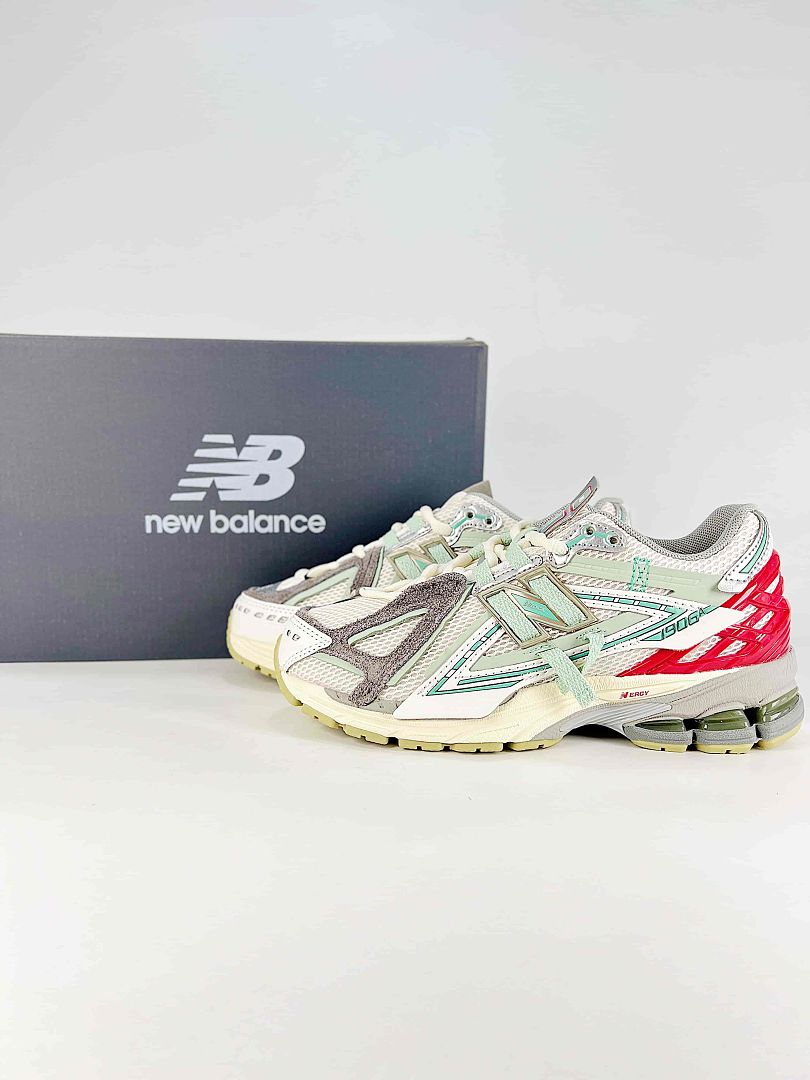 New Balance 1906R U19065DY White Silver Mint Red Retro Sneakers for Women and Men