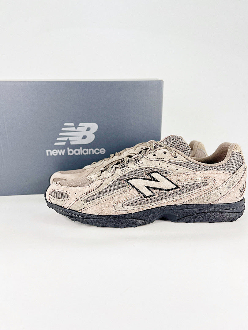 New Balance 204L U204L3K9 Beige Taupe Black Womens Mens Retro Low Profile Mesh Sneakers