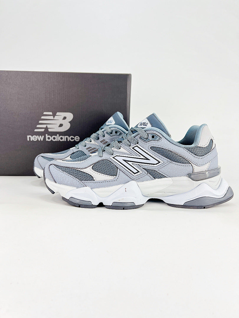 New Balance 9060 U9060FGG Grey White Retro Chunky Mesh Sneakers for Women and Men