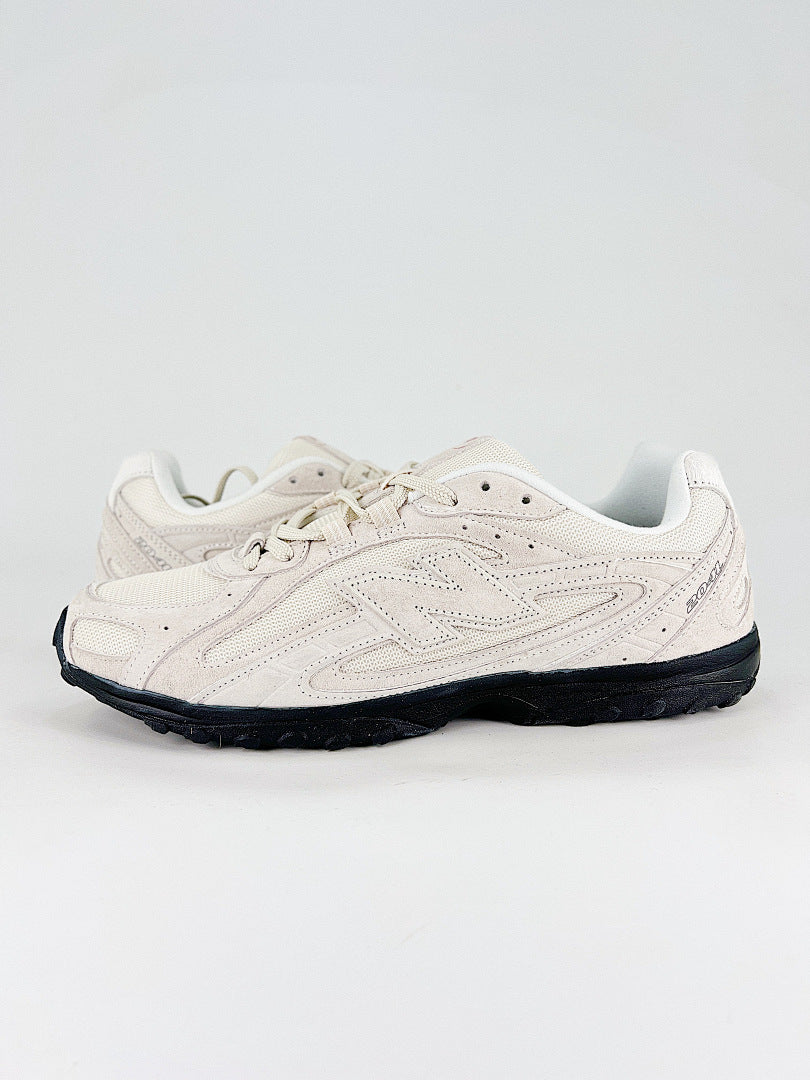 New Balance 204L U204L8OV Cream White Black Womens Mens Retro Low Profile Mesh Sneakers