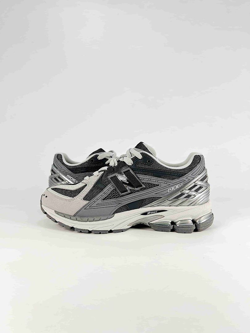 New Balance 1906U Black Grey Silver Womens Mens Retro Mesh Sneakers