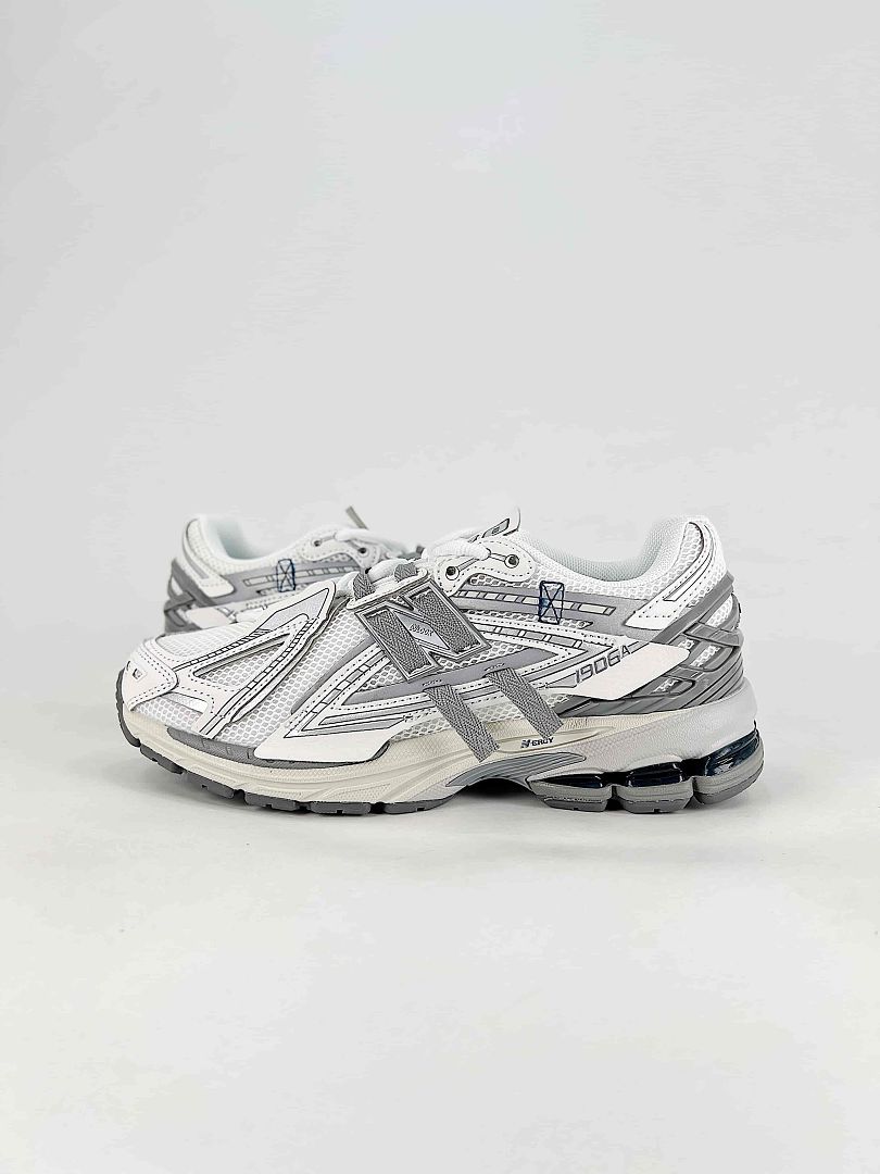 New Balance 1906A White Grey Silver Womens Mens Deconstructed Retro Mesh Sneakers