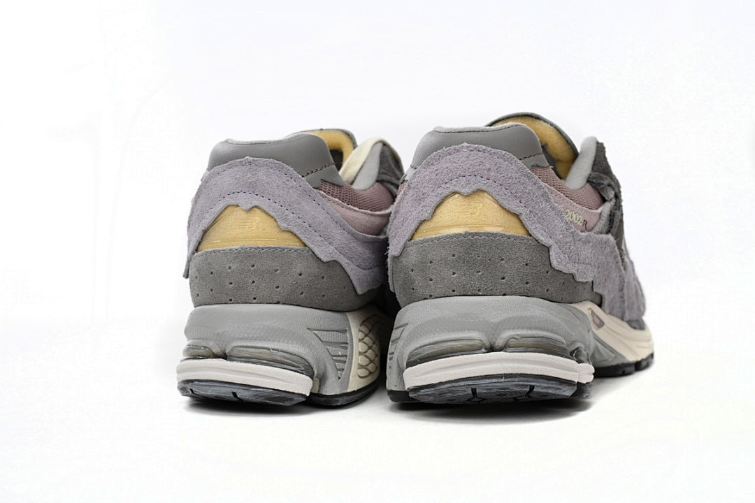 New Balance 2002R M2002RDY Purple Grey Womens Mens Retro Distressed Mesh Sneakers