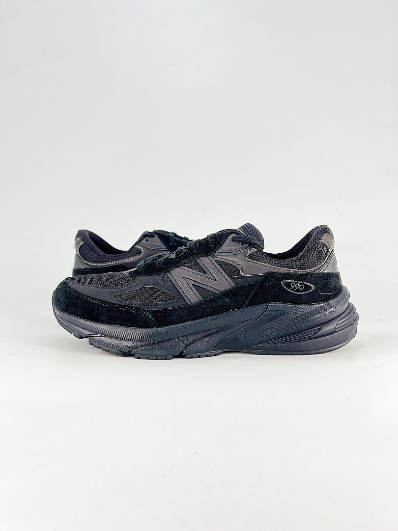 New Balance 990v6 U990BB6 Black Grey Retro Low Top Lifestyle Sneakers Women Men