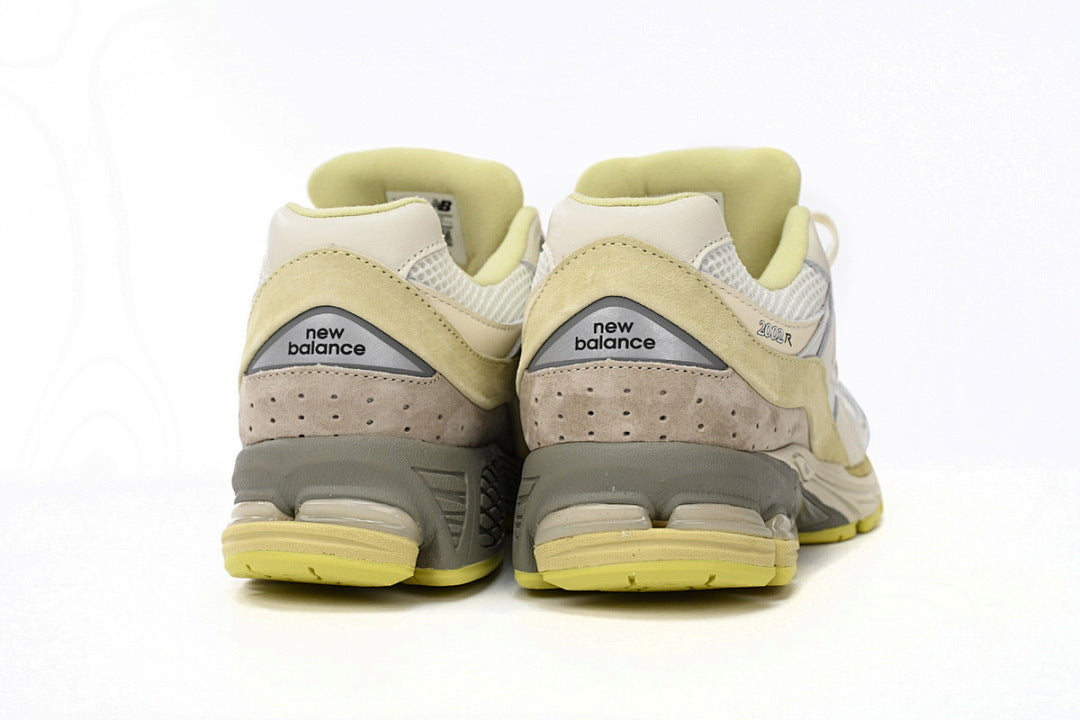 New Balance 2002R M2002RA1 Cream Light Yellow Womens Mens Retro Mesh Sneakers