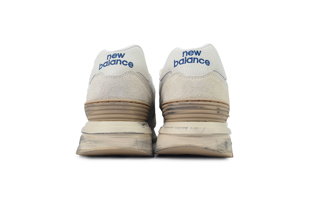 New Balance 574 Legacy U574LGRS Ash Cream Distressed Retro Sneakers | Women's & Men's Casual Shoes
