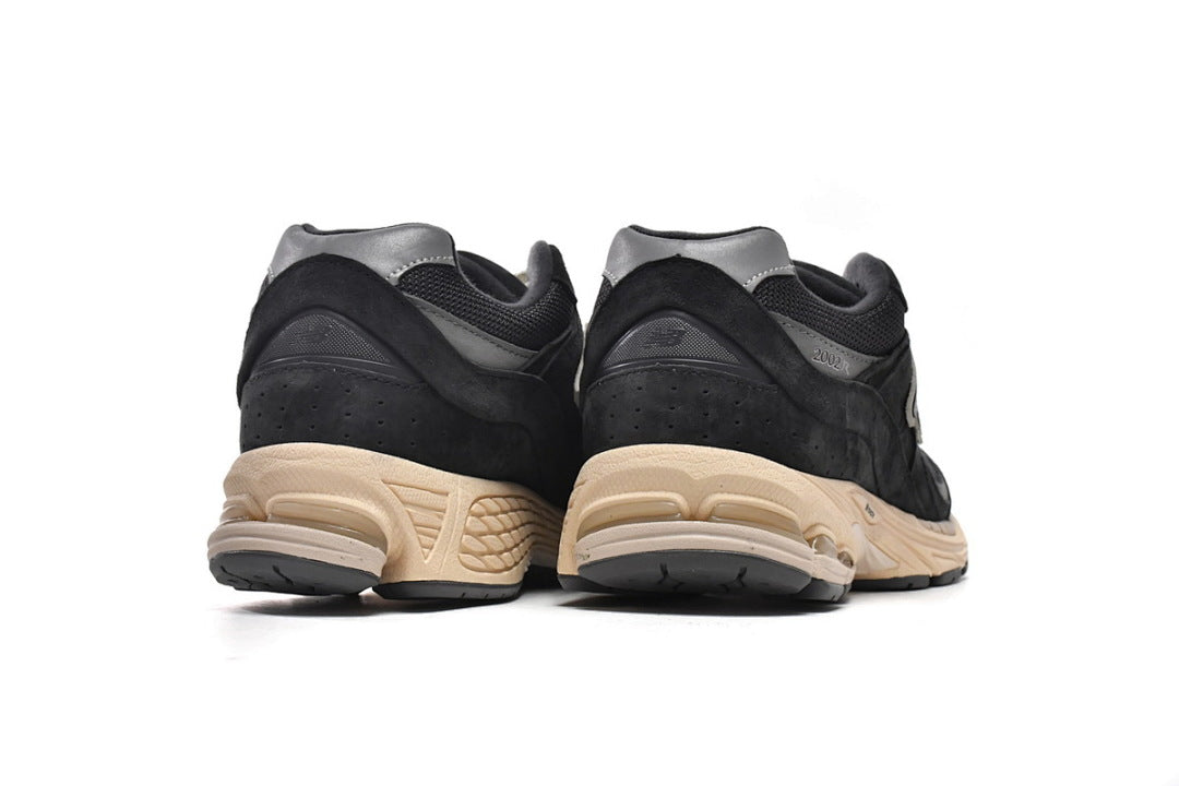 New Balance 2002R M2002RHO Black Grey Womens Mens Retro Mesh Sneakers