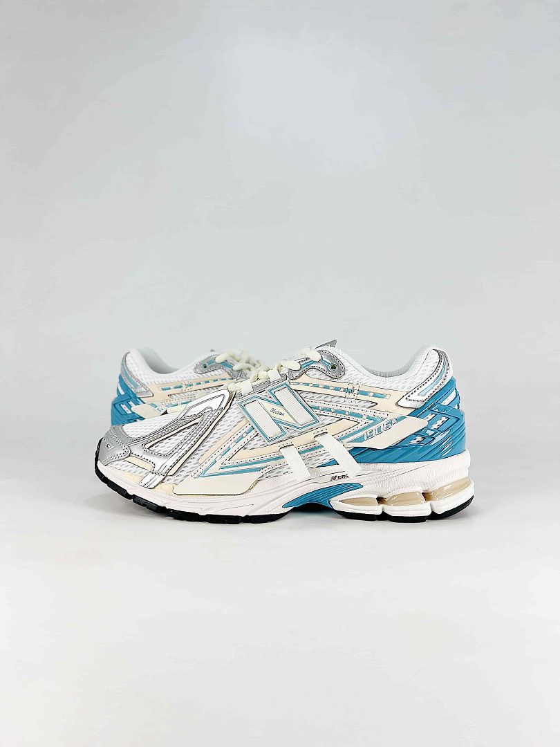 New Balance 1906 White Silver Teal Womens Mens Deconstructed Retro Mesh Sneakers