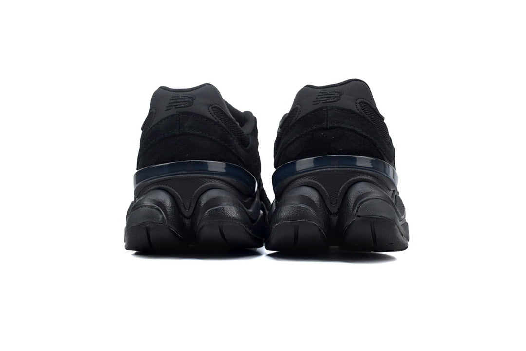 New Balance 9060 Triple Black U9060BPM Women's & Men's Retro Chunky Sneakers