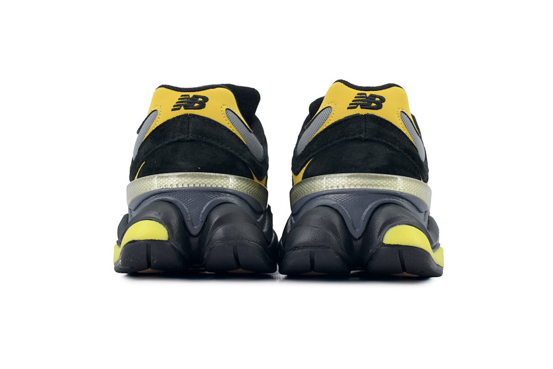 New Balance 9060 Black Yellow U9060TRZ Women's & Men's Retro Chunky Sneakers
