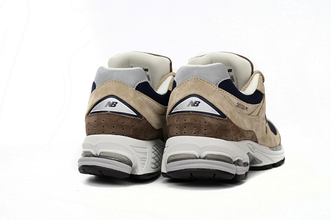 New Balance 2002R M2002R5 Women's Men's Khaki Navy Retro Runner Sneakers