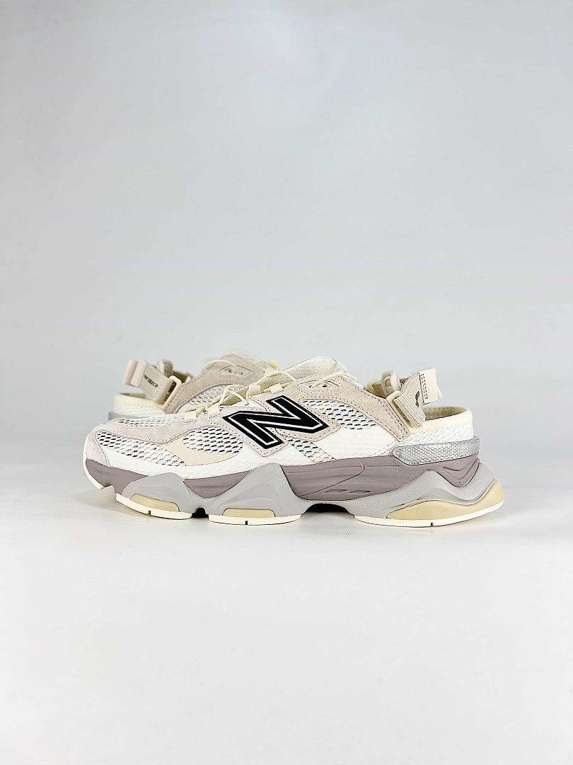 New Balance 9060 U90609IH Cream Grey Chunky Mesh Slingback Sneakers for Women and Men