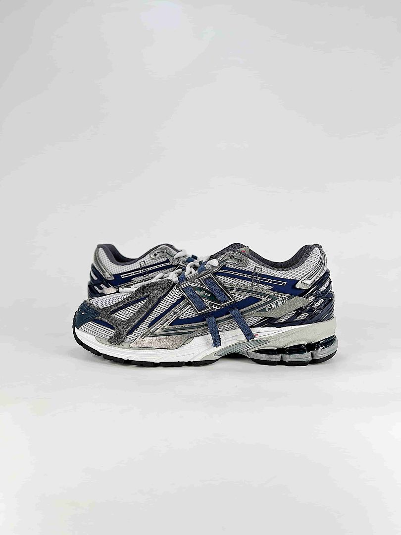 New Balance 1906A Navy Blue Silver White Womens Mens Deconstructed Retro Mesh Sneakers