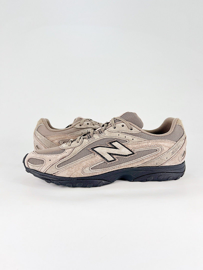 New Balance 204L U204L3K9 Beige Taupe Black Womens Mens Retro Low Profile Mesh Sneakers