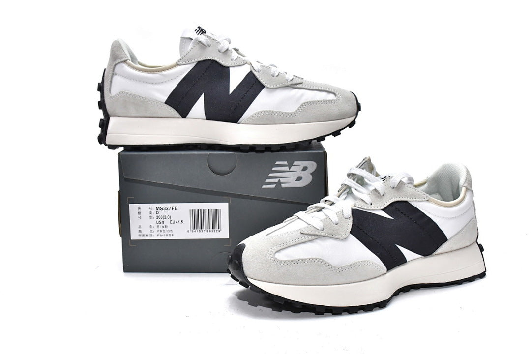 New Balance 327 'Sea Salt Black' MS327FE Retro Suede Running Shoes – Men's & Women's Unisex Sneakers