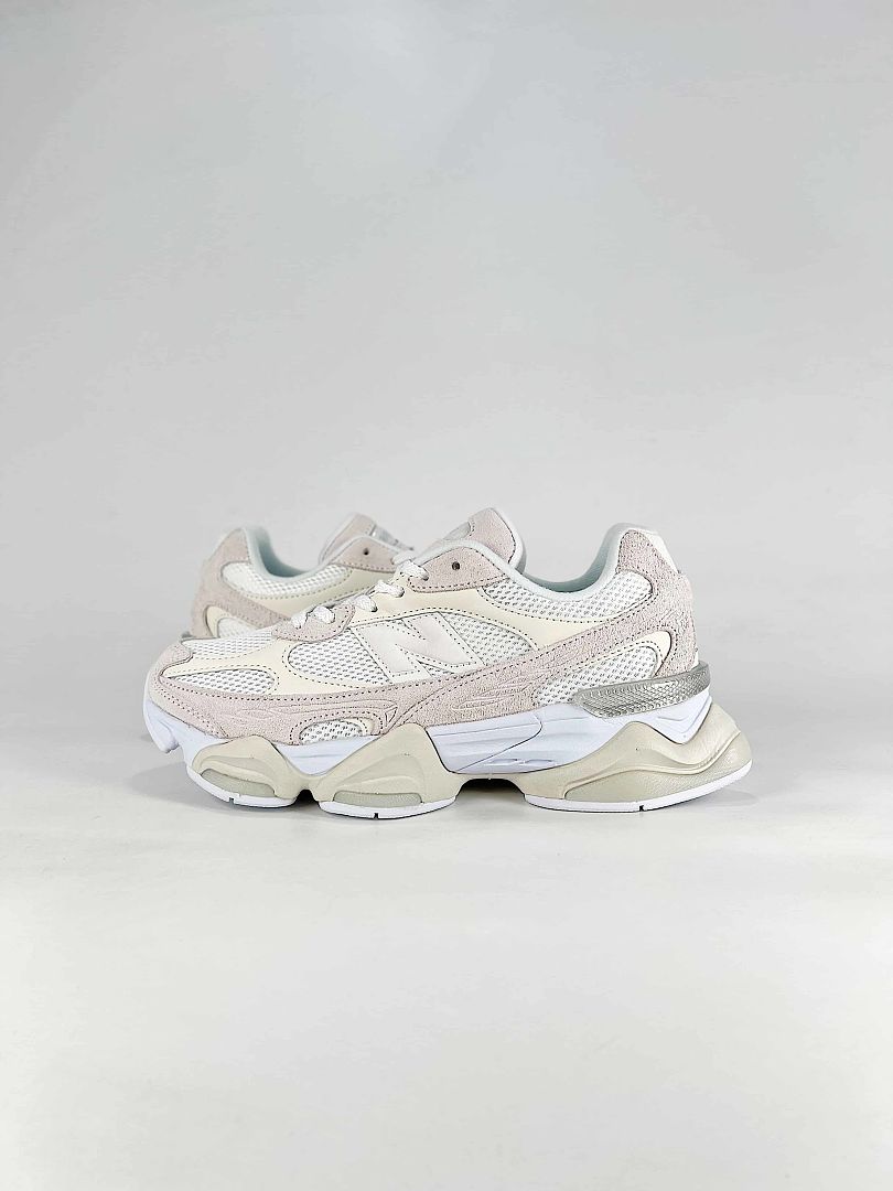 New Balance 9060 U90604RL Cream White Mesh Chunky Retro Sneakers for Women and Men