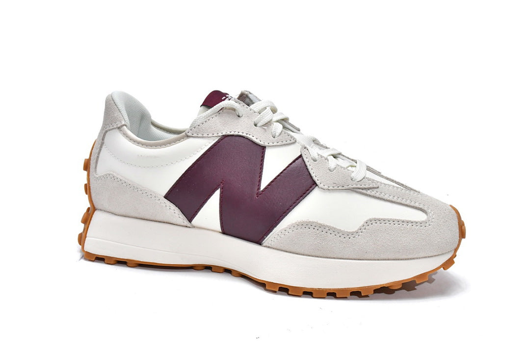 New Balance 327 'White Dark Red' WS327KA Retro Suede Running Shoes – Men's & Women's Unisex Sneakers