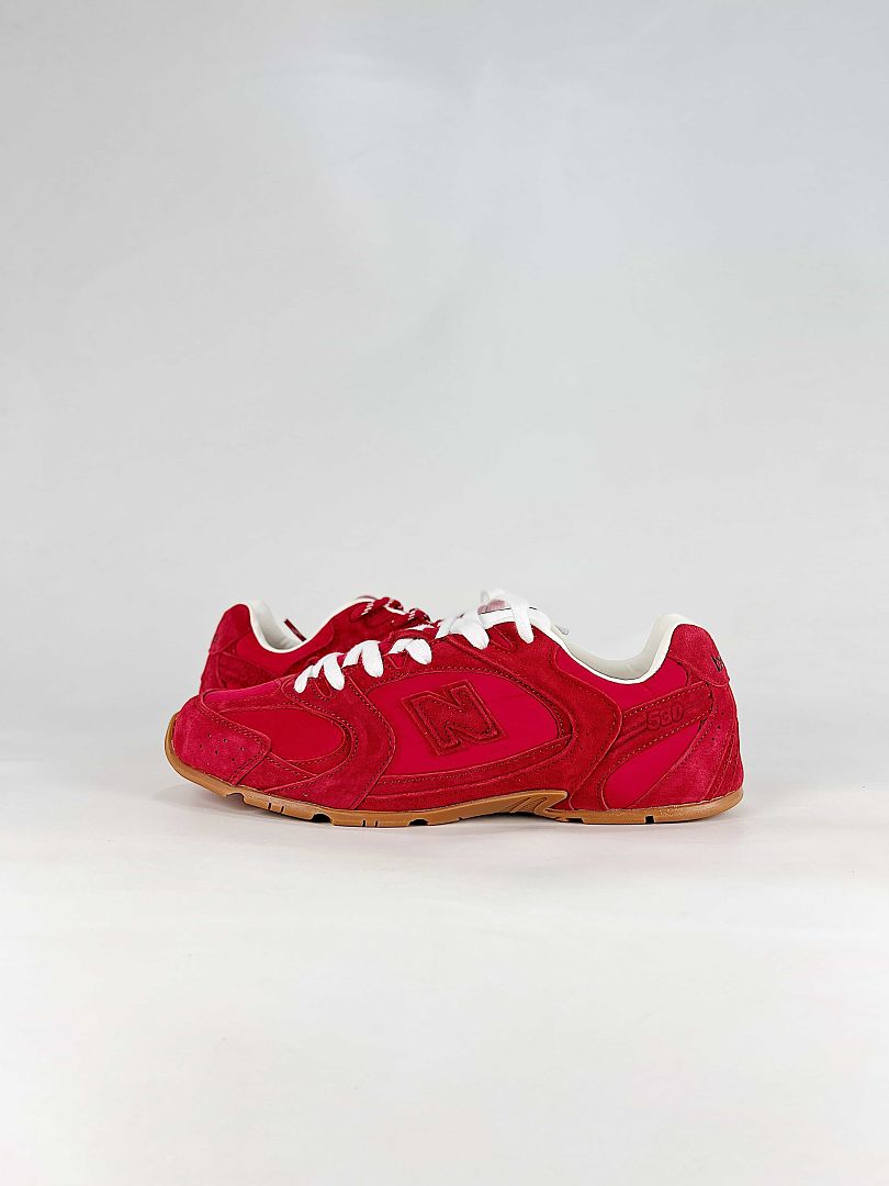 Miu Miu x New Balance 530 Red Retro Low Top Sneakers Gum Sole Women Men