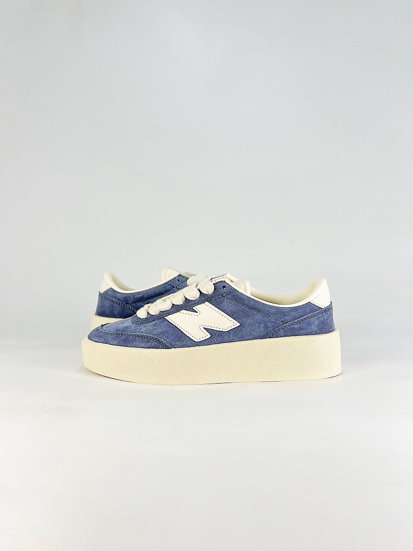New Balance 750 U7507SP Blue Cream Platform Sneakers Retro Casual Shoes for Women and Men