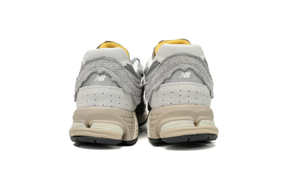 New Balance 2002R M2002RDM Light Grey Womens Mens Retro Distressed Mesh Sneakers