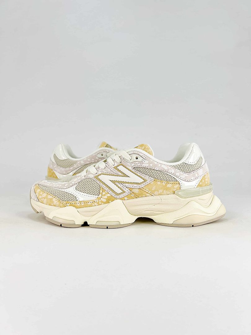 New Balance 9060 U90604VW Cream Yellow Retro Chunky Mesh Sneakers for Women and Men