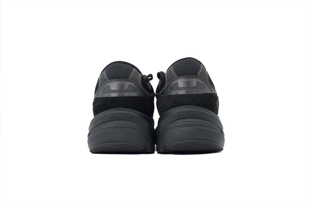 New Balance 990v6 U990BB6 Triple Black Low Top Retro Sneakers Women Men