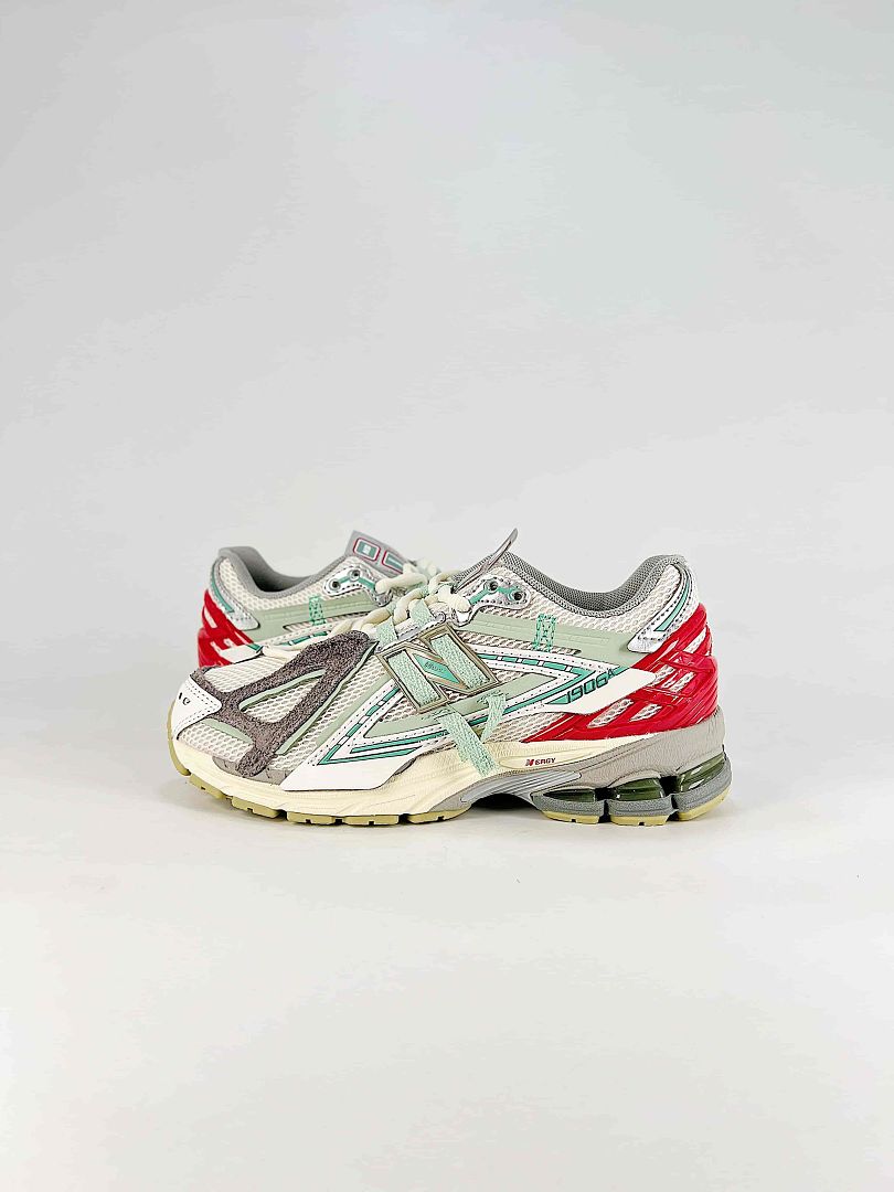 New Balance 1906R U19065DY White Silver Mint Red Retro Sneakers for Women and Men