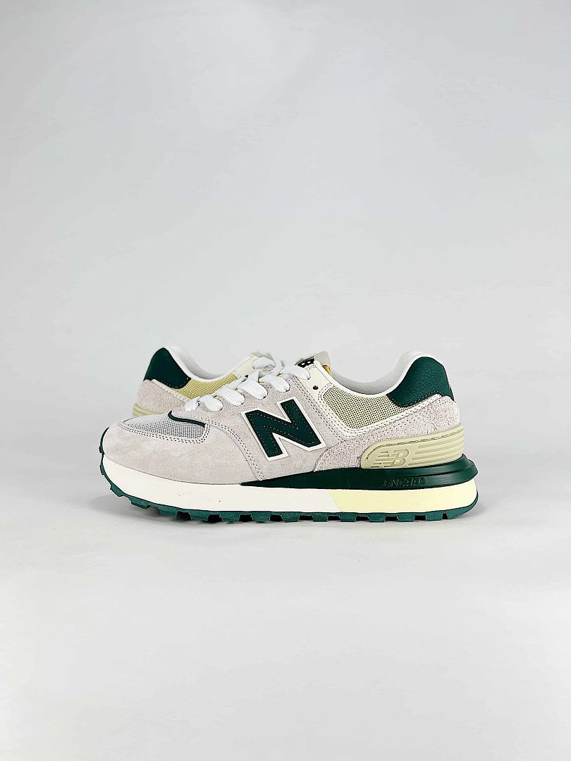 New Balance 574 U574LGQW Womens Mens Grey Green Retro Casual Sneakers