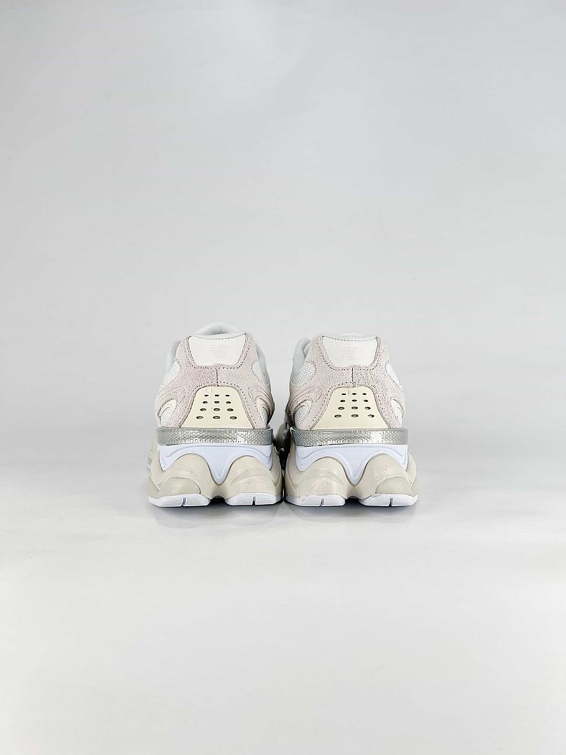 New Balance 9060 U90604RL Cream White Mesh Chunky Retro Sneakers for Women and Men