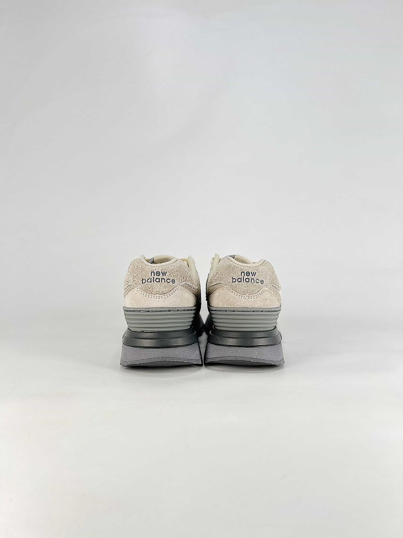 New Balance 574 U574LGAF Womens Mens Cream Grey Retro Casual Sneakers