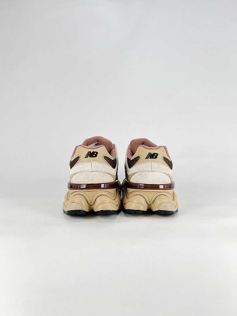 New Balance 9060 U90603O7 Cream Brown Beige Retro Chunky Sneakers for Women and Men