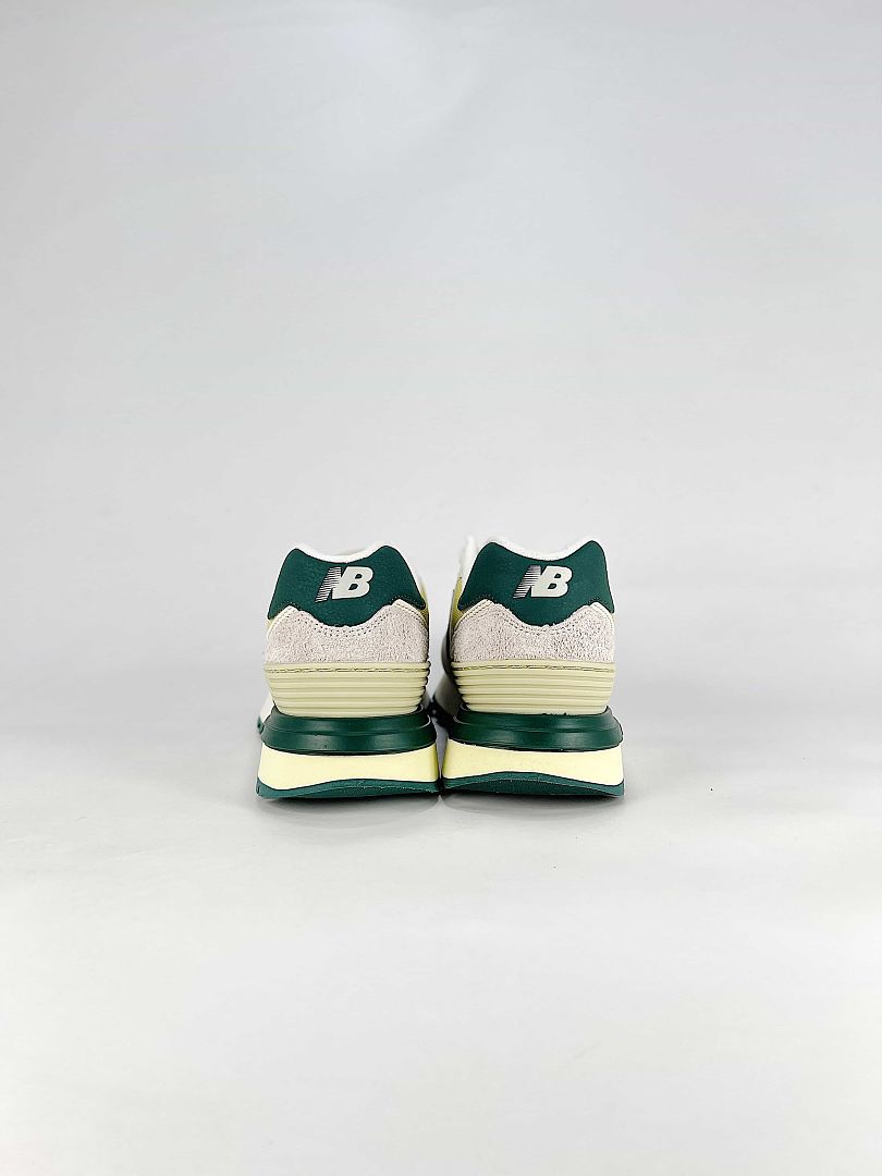 New Balance 574 U574LGQW Womens Mens Grey Green Retro Casual Sneakers