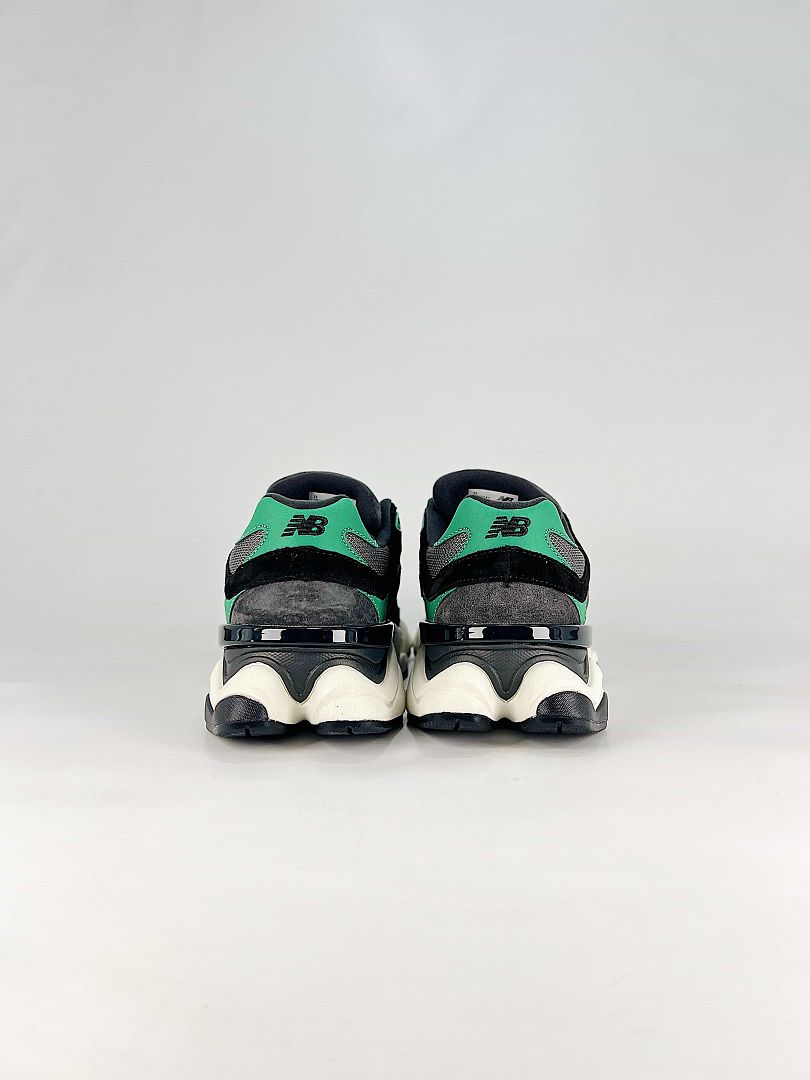 New Balance 9060 U906054Q Grey Black Green Retro Chunky Sneakers for Women and Men