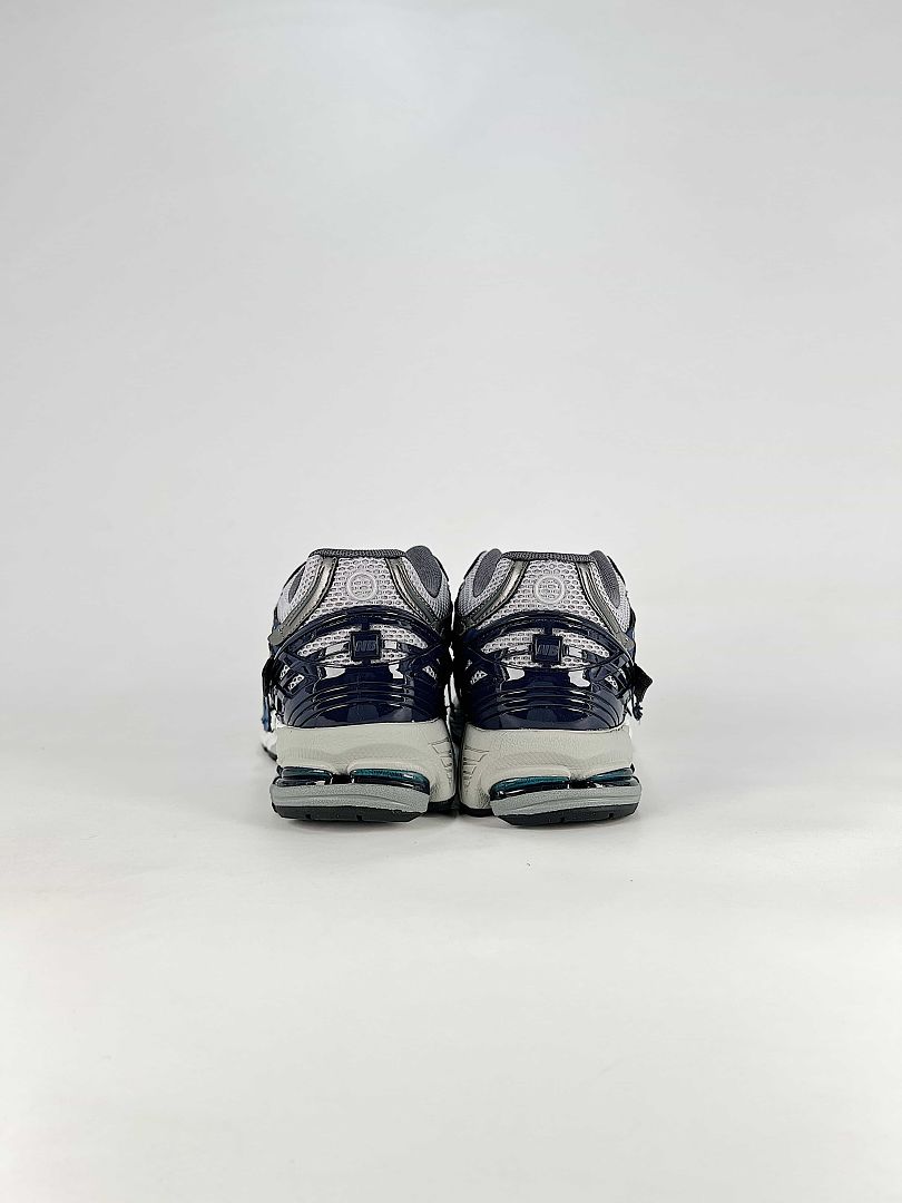 New Balance 1906A Navy Blue Silver White Womens Mens Deconstructed Retro Mesh Sneakers