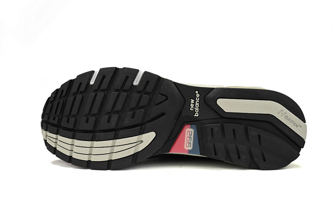New Balance 992 M992GG Black Grey White Retro Sneakers Women Men