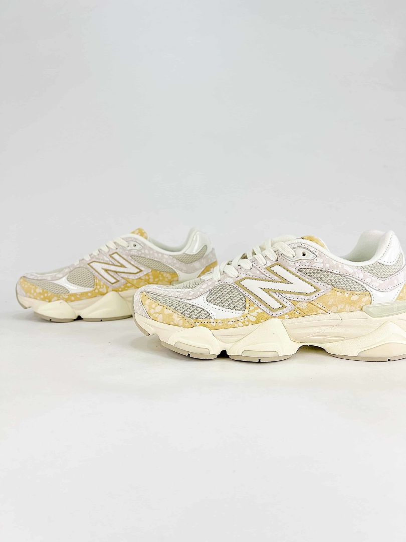 New Balance 9060 U90604VW Cream Yellow Retro Chunky Mesh Sneakers for Women and Men