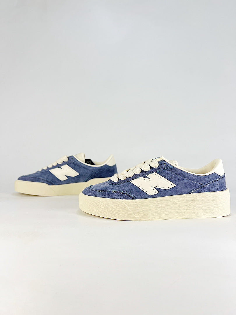 New Balance 750 U7507SP Blue Cream Platform Sneakers Retro Casual Shoes for Women and Men