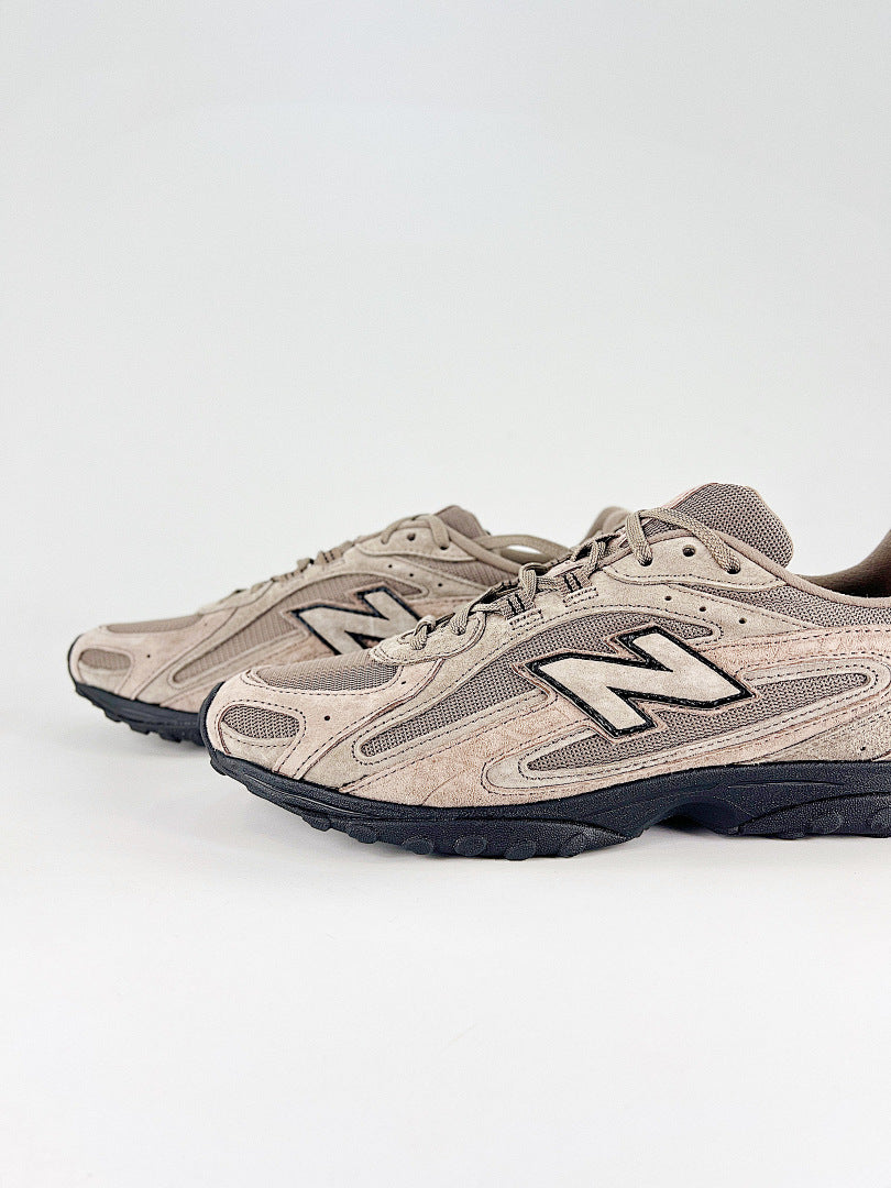 New Balance 204L U204L3K9 Beige Taupe Black Womens Mens Retro Low Profile Mesh Sneakers