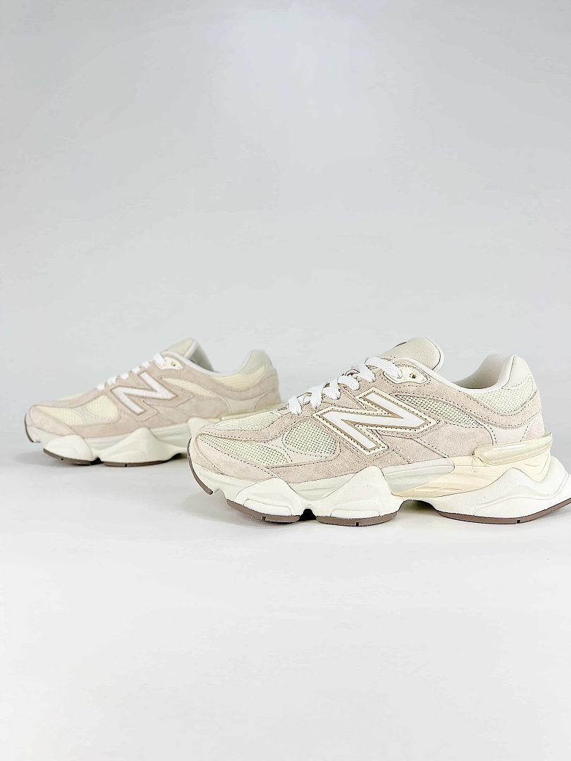 New Balance 9060 U906029Y Cream Beige Retro Chunky Sneakers for Women and Men