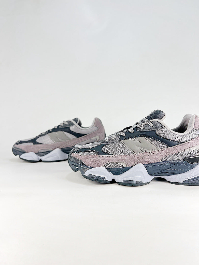 New Balance 9060 U90609EL Grey Pink Retro Chunky Sneakers for Women and Men