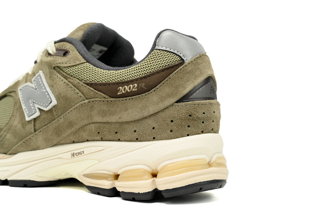 New Balance 2002R M2002RHN Women's Men's Olive Green Grey Retro Sneakers