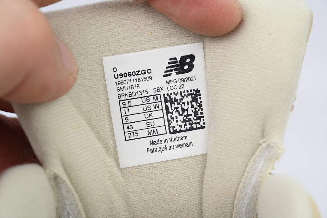 New Balance 9060 Bone Sparrow U9060ZGC Women's Men's Beige Retro Chunky Sneakers